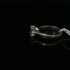 Princess Cut Diamond Solitaire Ring in Palladium