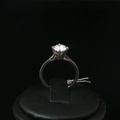 Four-Prong Diamond Solitaire Ring in Platinum