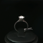 Four-Prong Diamond Solitaire Ring in Platinum
