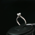 Four-Prong Diamond Solitaire Ring in Platinum