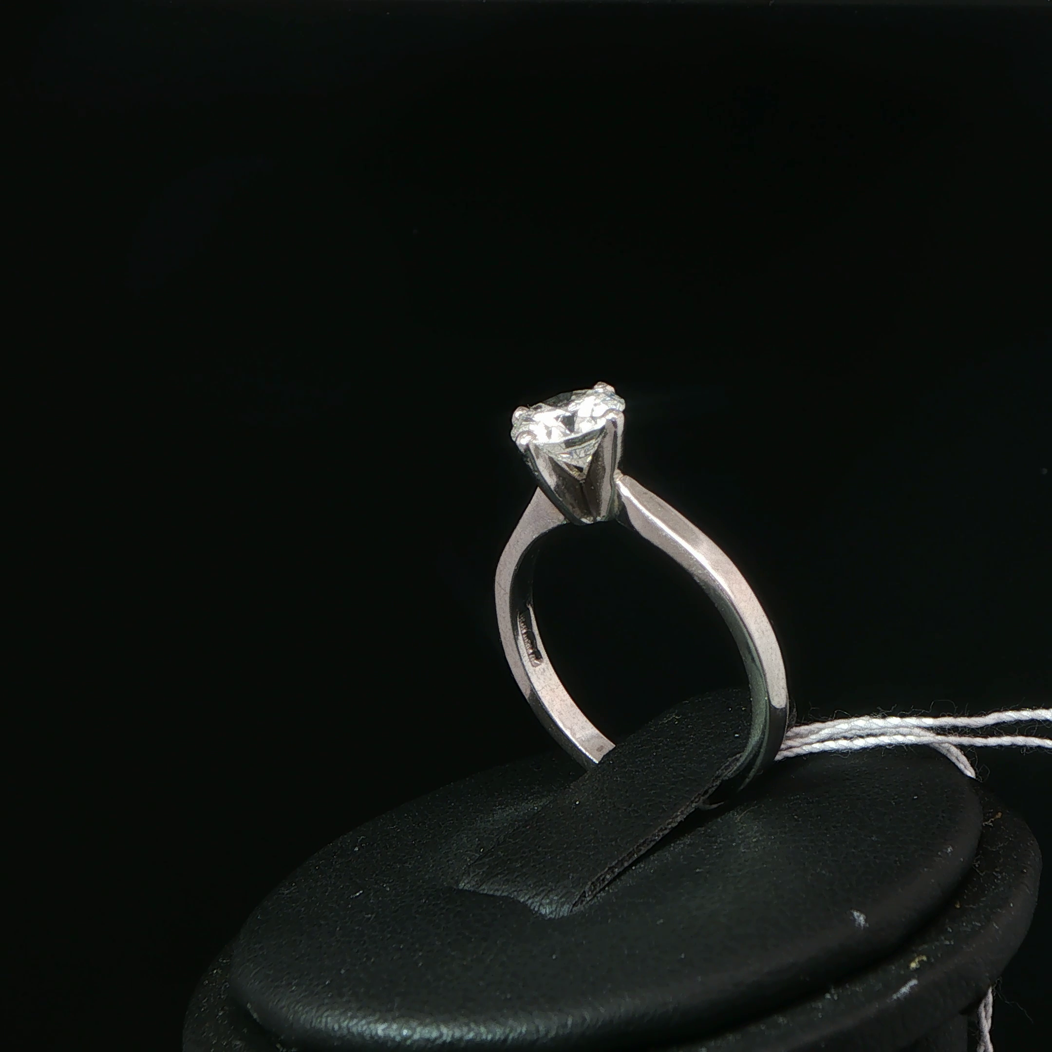 Four-Prong Diamond Solitaire Ring in Platinum