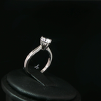 Four-Prong Diamond Solitaire Ring in Platinum