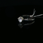 Four-Prong Diamond Solitaire Ring in Platinum
