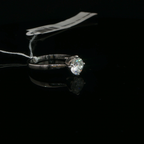 Four-Prong Diamond Solitaire Ring in Platinum
