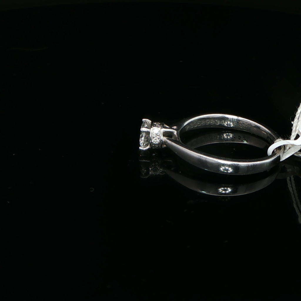 Classic Round Diamond Solitaire Ring in Platinum