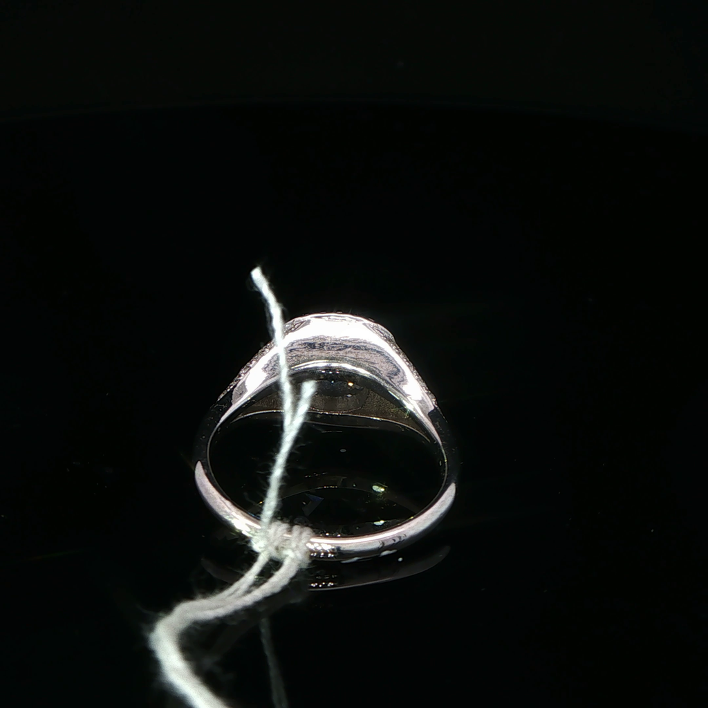 Cushion Halo Diamond Engagement Ring in White Gold