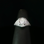 Cushion Halo Diamond Engagement Ring in White Gold