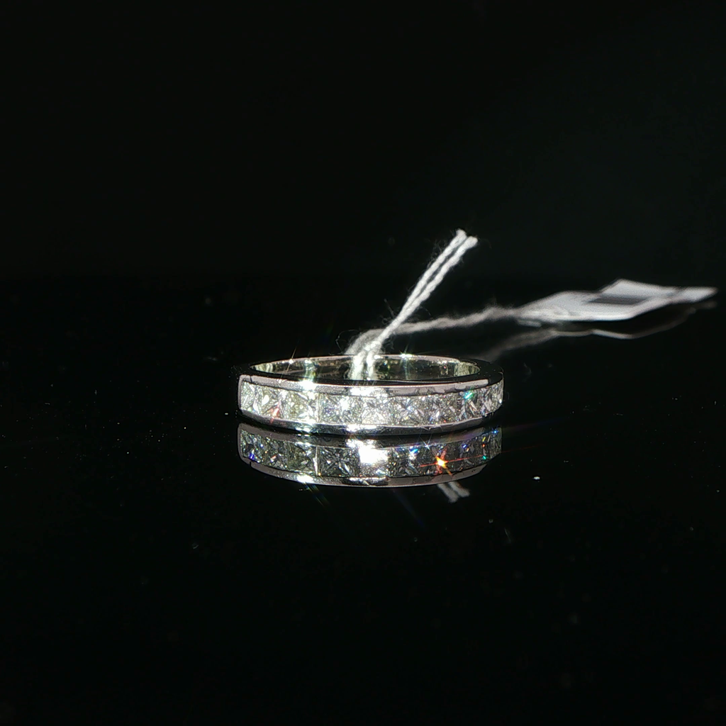 Platinum Diamond Channel-Set Eternity Ring