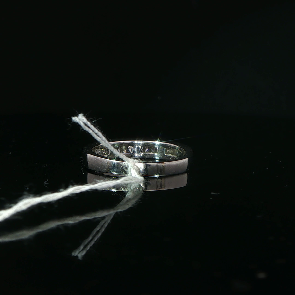 Platinum Diamond Channel-Set Eternity Ring