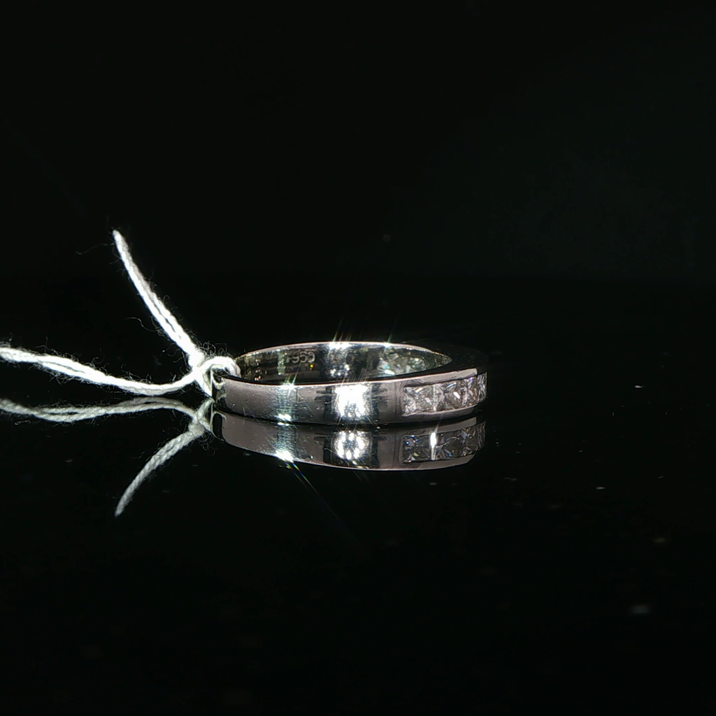 Platinum Diamond Channel-Set Eternity Ring