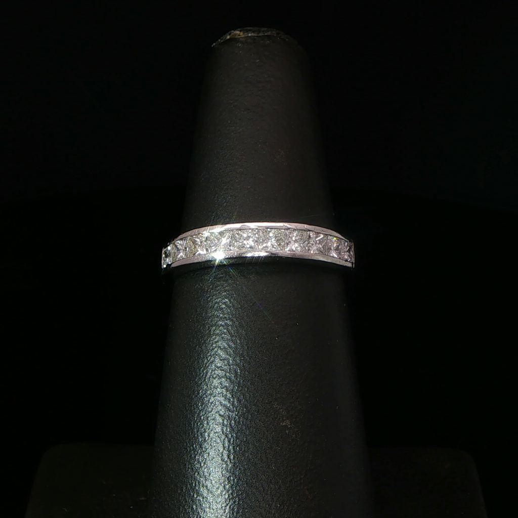 Platinum Diamond Channel-Set Eternity Ring