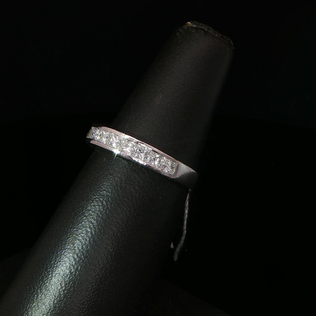 Platinum Diamond Channel-Set Eternity Ring