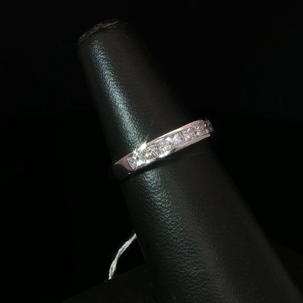 Platinum Diamond Channel-Set Eternity Ring