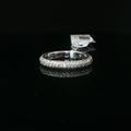 18k White Gold Pavé Diamond Domed Eternity Ring
