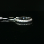 18k White Gold Pavé Diamond Domed Eternity Ring