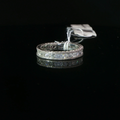 Alternating Round and Baguette Diamond Eternity Ring in Platinum