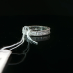 Alternating Round and Baguette Diamond Eternity Ring in Platinum