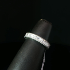 Alternating Round and Baguette Diamond Eternity Ring in Platinum