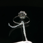 Diamond Floral Cluster Ring in White Gold