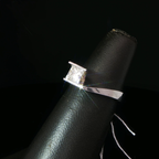 Princess Cut Diamond Bypass Solitaire Ring in White Gold