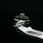 14k White Gold Diamond Engagement Ring with Channel Set Accents