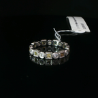 Platinum Alternating Yellow Sapphire Eternity Ring