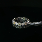 Platinum Alternating Yellow Sapphire Eternity Ring