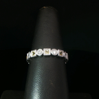 Platinum Alternating Yellow Sapphire Eternity Ring