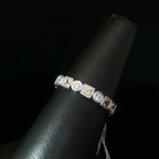 Platinum Alternating Yellow Sapphire Eternity Ring