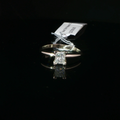Princess Cut Diamond Solitaire Ring in White Gold