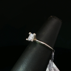 Princess Cut Diamond Solitaire Ring in White Gold