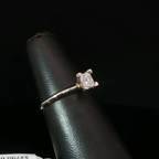 Princess Cut Diamond Solitaire Ring in White Gold