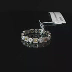 Platinum Alternating Yellow Sapphire Eternity Ring