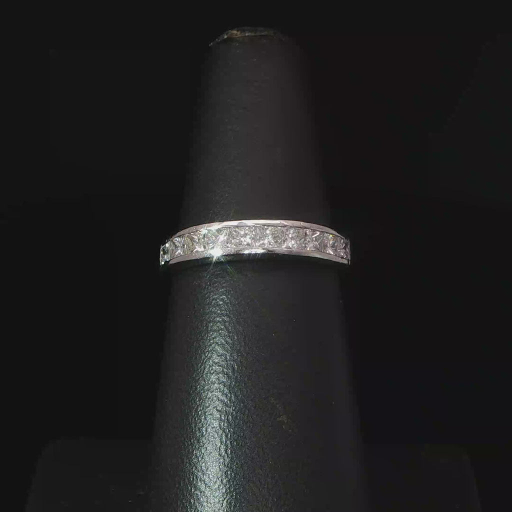 Platinum Diamond Channel-Set Eternity Ring