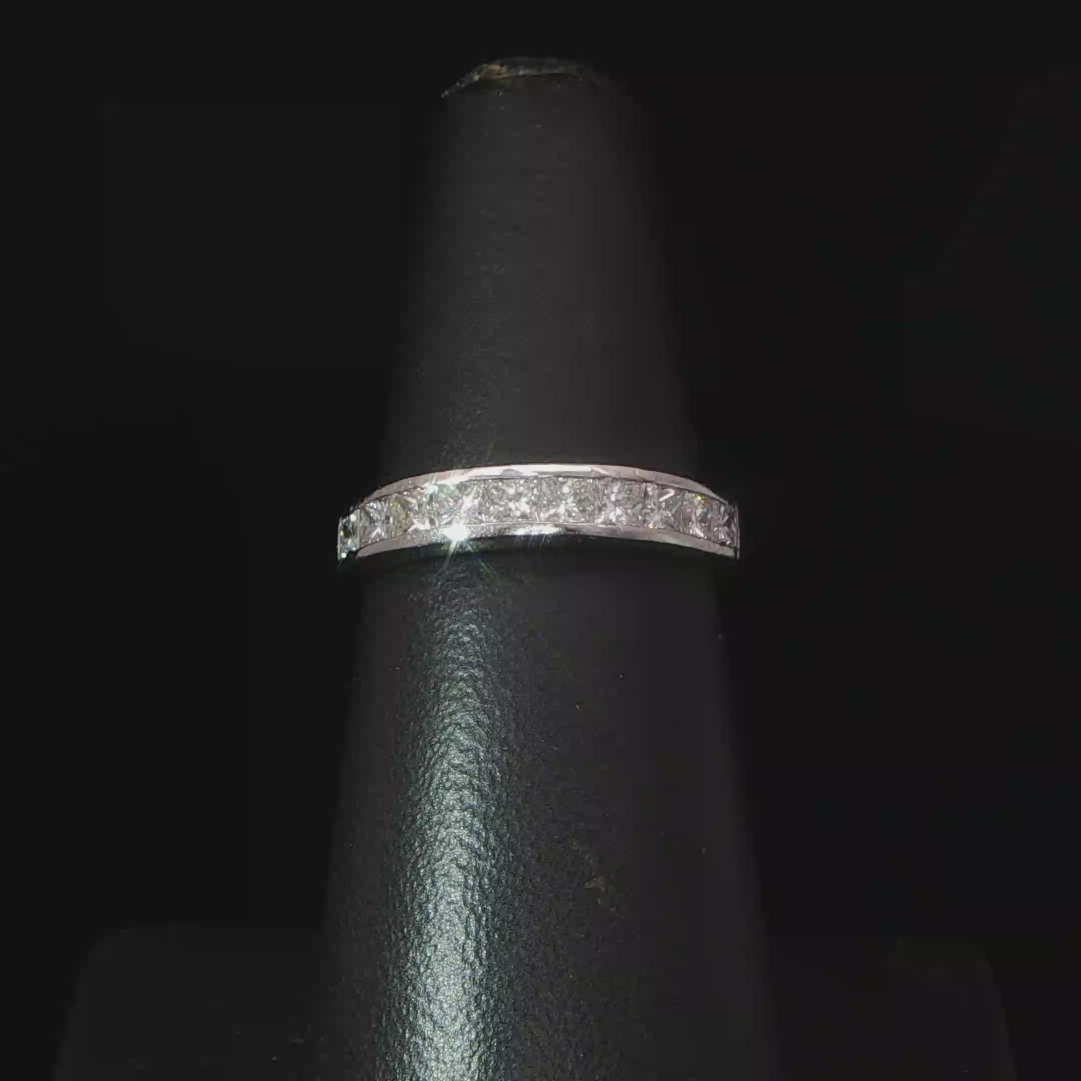 Platinum Diamond Channel-Set Eternity Ring