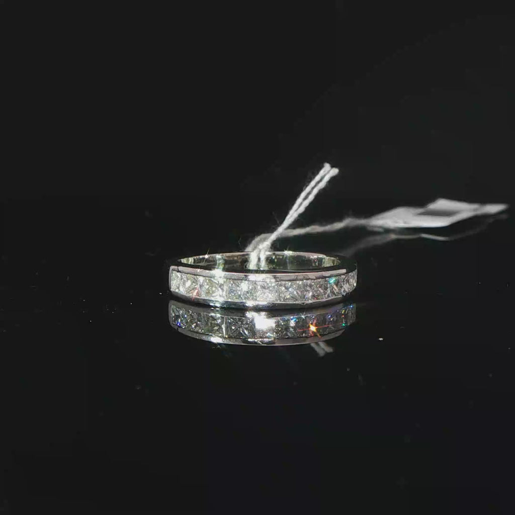 Platinum Diamond Channel-Set Eternity Ring