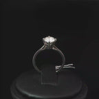 Four-Prong Diamond Solitaire Ring in Platinum