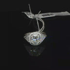 Cushion Halo Diamond Engagement Ring in White Gold