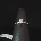 Princess Cut Diamond Solitaire Ring in White Gold