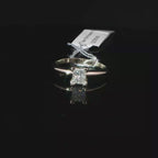 Princess Cut Diamond Solitaire Ring in White Gold