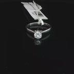 Classic Round Diamond Solitaire Ring in Platinum