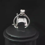 Classic Round Diamond Solitaire Ring in Platinum